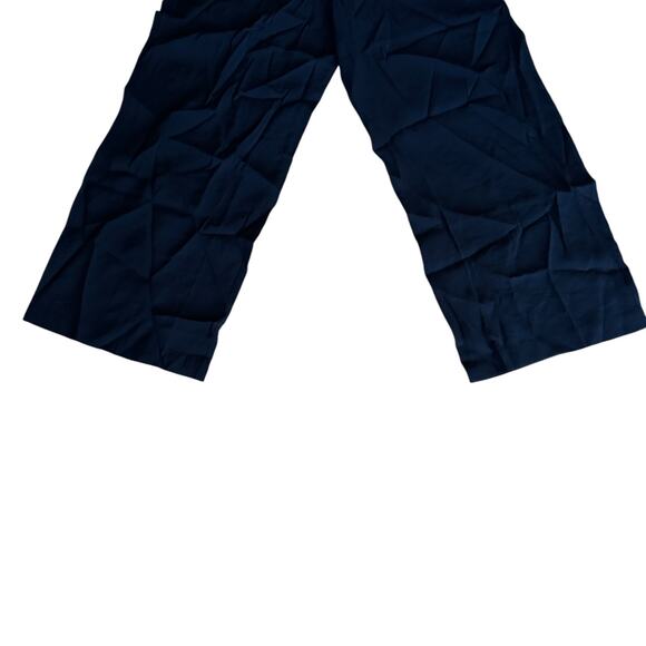 madewell petite pull-on wide-leg pants in softdrape black np411 women p small - Picture 6 of 8